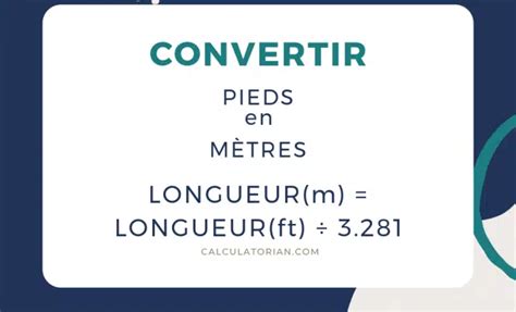 1m85 en pieds|Convertir 1.85 mètres en pieds